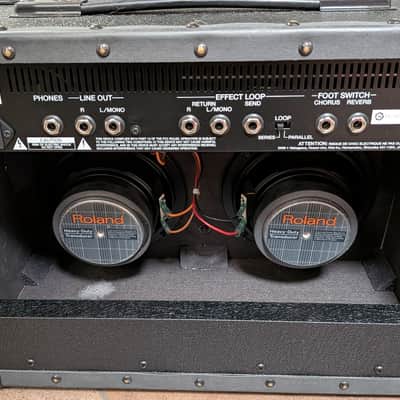 Roland JC-22 Jazz Chorus 2-Channel 30-Watt 2x6.5" Guitar Combo 2016 - Present - Black image 2