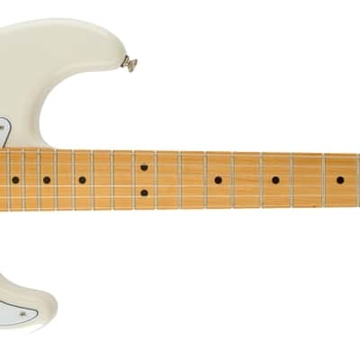 Fender Jimi Hendrix Stratocaster Guitar Maple Fingerboard, Olympic White w/ Gig Bag image 3