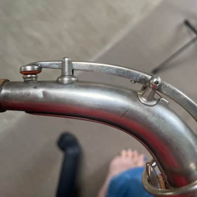 Vintage York Alto Saxophone 1920’s Silver plated image 8