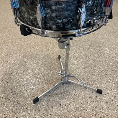 Solid Maple Craviotto 5 1/2" x 14" Johnny C Snare Drum, Black Oyster image 12