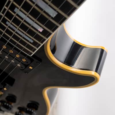 Gibson Les Paul Custom W/Carmelita Neck Ebony VOS GH, Ebony | Demo image 10
