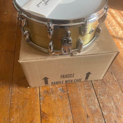 Gretsch G4169BBR USA Custom Bell Brass 6.5x14" 20-Lug Snare Drum 2018 - Present - Brass image 2