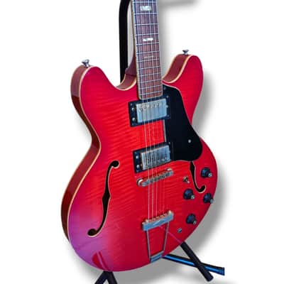 Tom Delonge ES-333 Gibson Copy Matte Black Blink-182 | Reverb