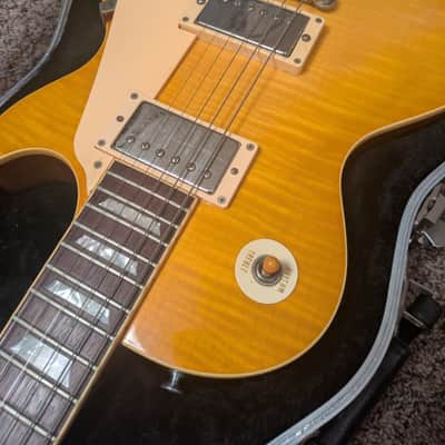 BURNY SUPER GRADE LES PAUL FLAMETOP LEMON BURST Burny image 14