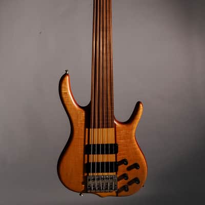Ken Smith CR6G Fretless 1996 Figured Maple image 1