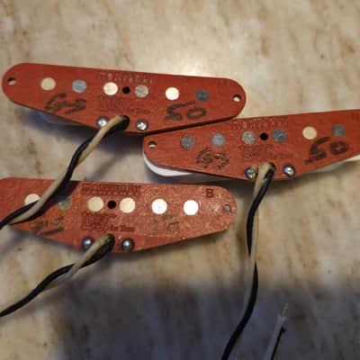 Lust for Tone Montereys Strat Single-Coil Pickup Set – Limited Edition #50 of 50 2017 - White/Red image 2