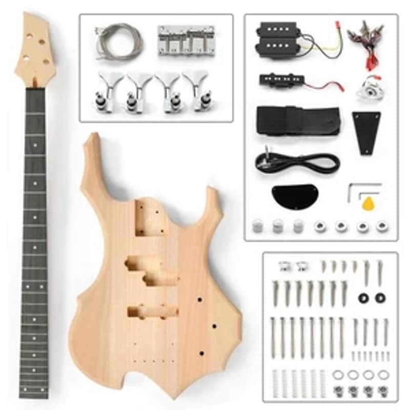 New DIY 44In Electric Guitar Kits Fired Style - Mahogany Body,Maple Neck-School Band image 1