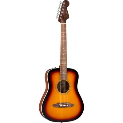 Fender California Standard Redondo Mini Acoustic Guitar - 3-Color Sunburst image 4