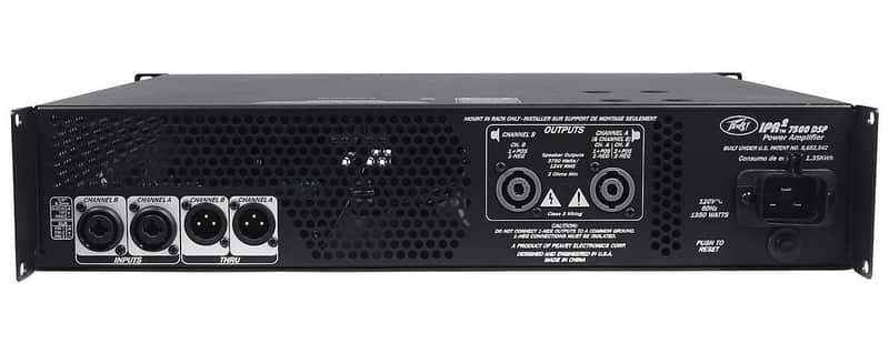 Peavey IPR2 7500 DSP 2-Channel 7500-Watt Power Amp with Digital Processing image 2