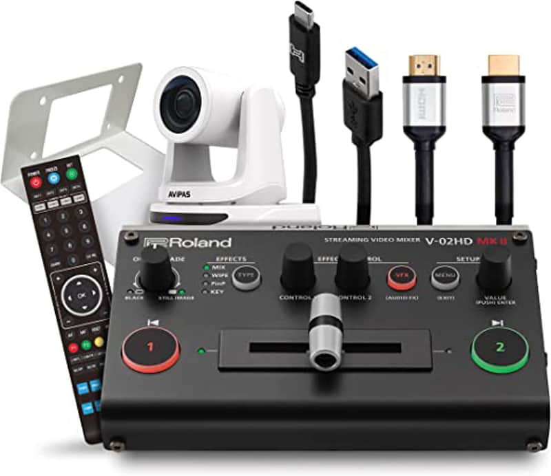 Roland PTZ Single Camera Bundle - White image 1