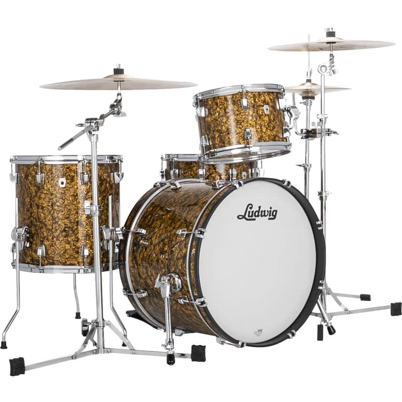 Ludwig LN3402TX NeuSonic Downbeat Outfit 8x12/14x14/14x20" Drum Set image 7