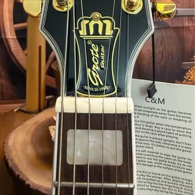 Grote LPF-001 Semi-Hollow Body Electric Guitar - Coils Splitting (Flamed Vintage Sunburst) image 5