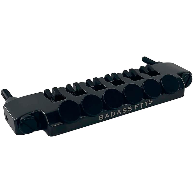 Badass Leo Quan Badass FTT Fine Tuner Tailpiece for Gibson Style Guitars - Black Finish - New