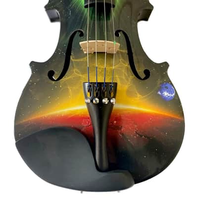 Rozanna's Galaxy Ride 4/4 Violin Outfit w/ crystal fine tuners, carbon fiber bow image 11