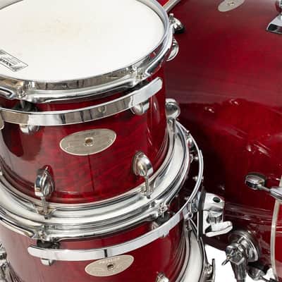 Used Premier Artist Birch 4-Piece Kit Red w/ Hard Cases image 2