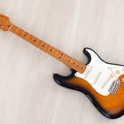 1997 Fender American Vintage '57 Stratocaster Sunburst w/ Hangtags, Tweed Case image 12