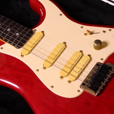 Valley Arts M Series 80s Hss Red Ebony board image 4