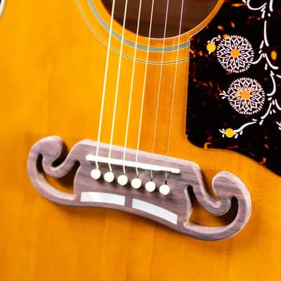 Epiphone 1957 SJ-200 Reissue Acoustic/Electric Guitar - Antique Natural with Hardshell Case imagen 12
