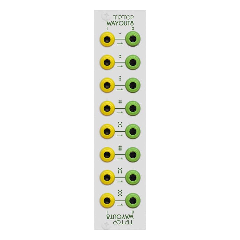 TipTop Audio Wayout8 Eurorack Signal Router Module (White) image 1