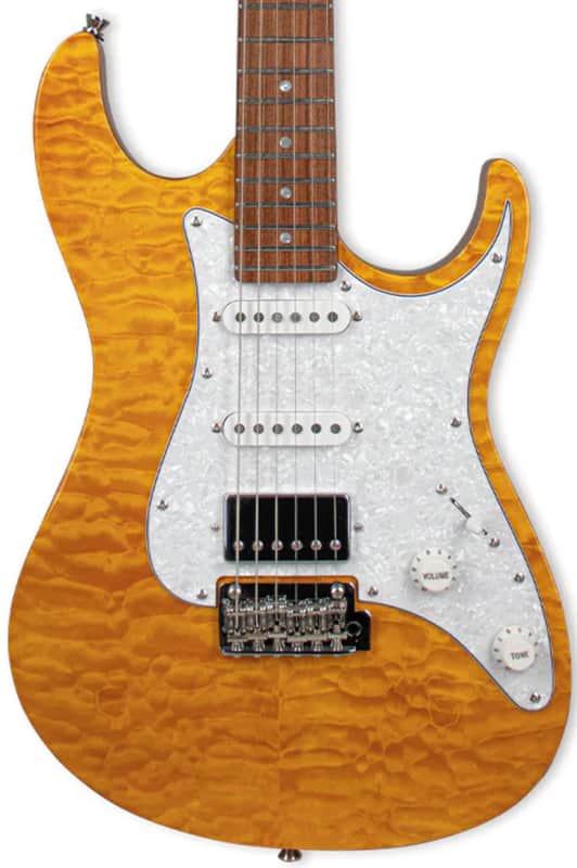Tagima Stella DW-TAMB Electric Guitar - Transparent Amber image 1