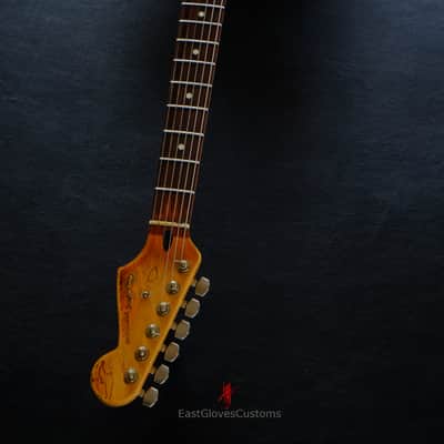 Fender Stratocaster Yellow/Copper Hot Lava Super Heavy Aged Relic by East Gloves Customs image 22