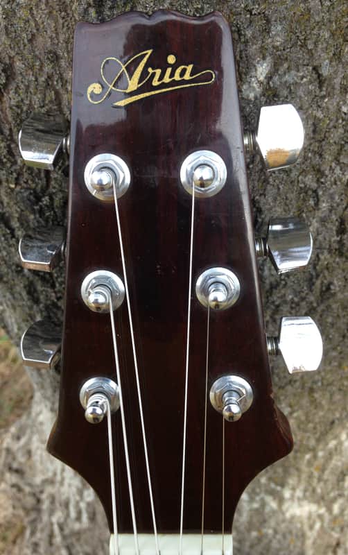Aria AW200 1988 Vintage Dreadnought Acoustic Guitar w/Gigbag | Reverb