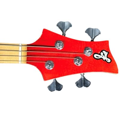 F BASS BN4 Trans Red, Maple Fingerboard, Very Good w/Cosmetic Flaws image 10