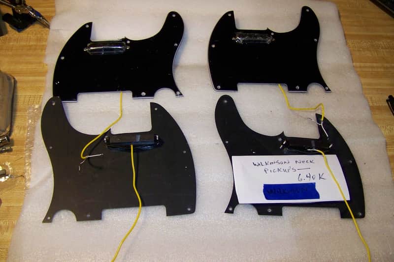 Lot of Four Loaded Tele Pick Guards 2025 From The Haywire Custom Shop - Black-White-Black-Lot of Four (4) Guards free ship in the USA image 1