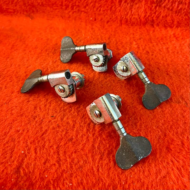 1970 Grover Bass guitar tuners Nickel