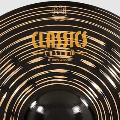 Meinl Cymbals 16 inch Classics Custom Dark Heavy Crash Cymbal image 3