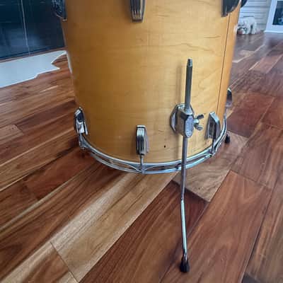 Vintage Ludwig 3ply 16x16 Thermogloss Floor Tom 60's Keystone Badge! image 2
