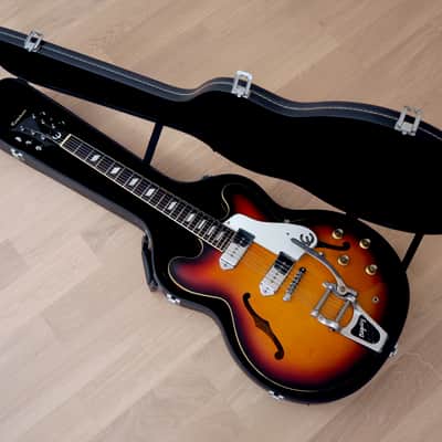 1996 Epiphone Casino '65 VT-VS Vintage Reissue Sunburst w/ Bigsby & Case, Peerless image 19