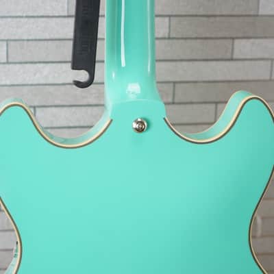 D'Angelico Premier DC Semi-Hollow Double Cutaway - Surf Green image 8