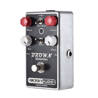 Brown Sound Distortion Effect Pedal Hard Rock 70s 80s metal sound  EQ Pedal image 1