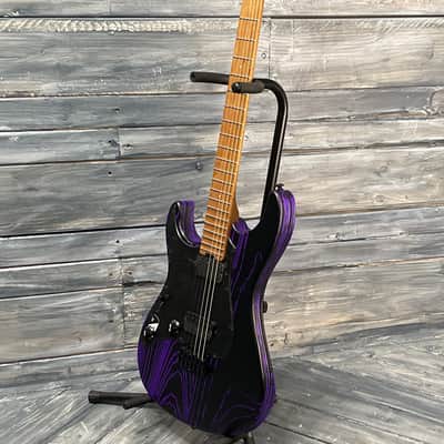 ESP/LTD Left Handed LSN1000HTMPURBLASTLH SN-1000 HT Electric Guitar- Purple Blast image 3