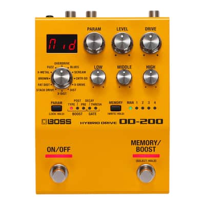 Boss OD-200 Hybrid Overdrive Guitar Pedal image 1
