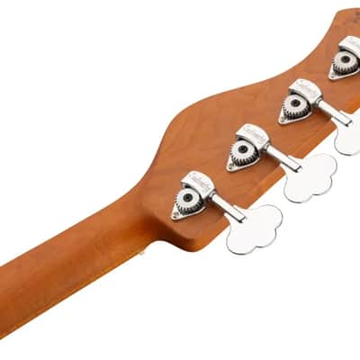 Sadowsky MetroExpress 21-Fret Vintage M/J Bass, Roasted Maple Fingerboard, 4-String - Solid Olympic White High Polish image 8