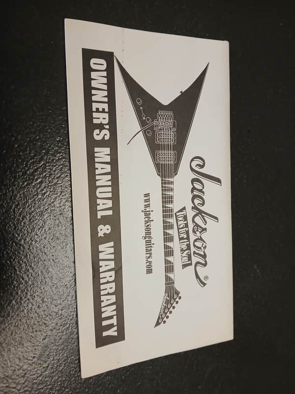 Jackson Jackson Owners Manual and Warrnaty Card! 2000s - White image 1