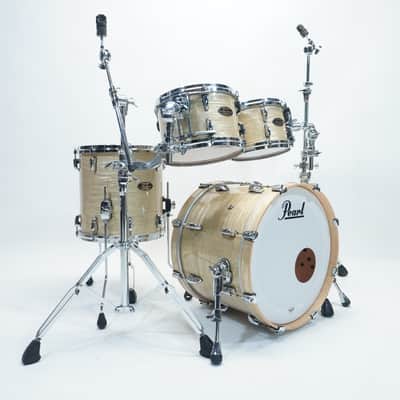 Pearl Masters MMG 4-PC 20",10",12",14"ft Platinum Gold Oyster drum kit image 2