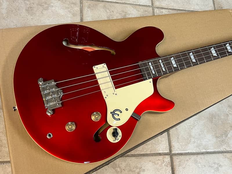 Epiphone Jack Casady Electric Bass Sparkling Burgundy image 1