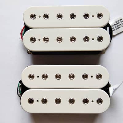DiMarzio Fusion Edge Bridge + Neck F Spaced Humbucker Set in White