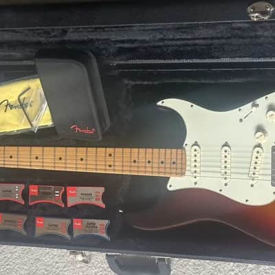 2013 Fender® American Deluxe Stratocaster Plus Mystic 3 Color Burst EXCELLENT! image 1