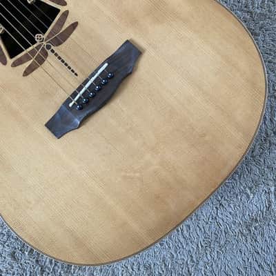 40 Inch Natural Acoustic Guitar, Spruce Veneer Top Body, Mahogany Neck image 3
