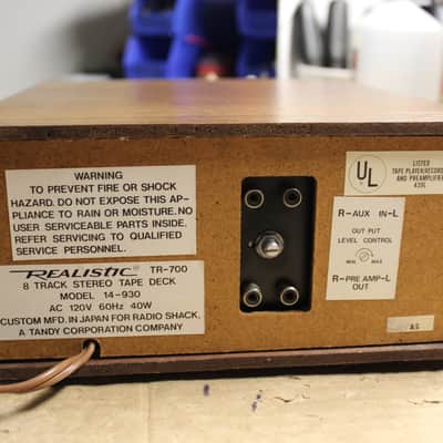 Restored Realistic  TR-700 (14-930) 8 Track Player with original box image 10