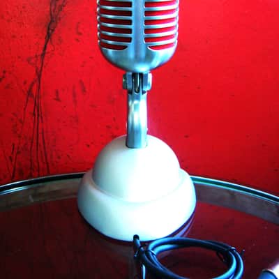 Rare Shure 5575LE 2014 - Satin Chrome dynamic cardioid microphone Low Z w all accessories image 20