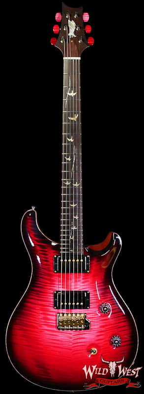 Paul Reed Smith PRS Private Stock #11315 Custom 24 Flame Maple Top Madagascar Rosewood Fingerboard Blood Red Glow 7.80 lbs image 1