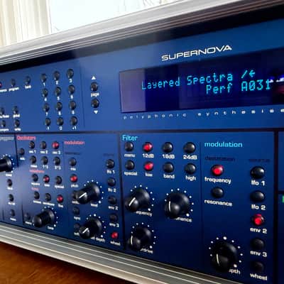 Novation Supernova Polyphonic Rackmount Synthesizer in Flight Case image 2