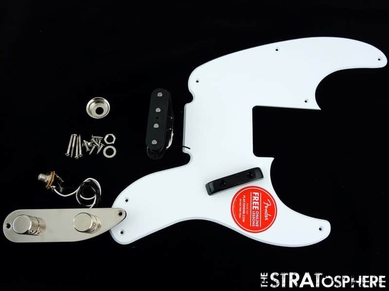 Fender Squier 50s CV Classic Vibe P Bass Precision, LOADED PICKGUARD White Bild 1