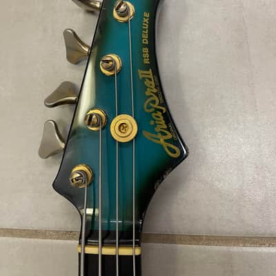 Aria Pro II  RSB Deluxe II Bass 1983 - Blue Burst MIJ Matsumoku John Taylor Cliff Burton image 11