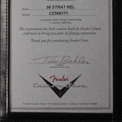 2023 Fender Custom Shop ’58 Relic Stratocaster image 5